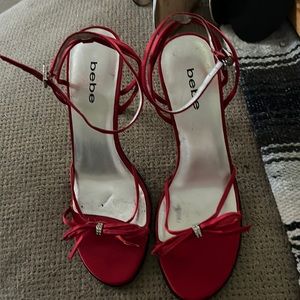Bebe ankle strappy sandals